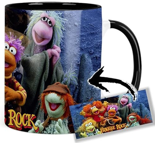 Fraggle Rock Jim Henson B Tasse Innen & Henkel Schwarz Keramikbecher Mug