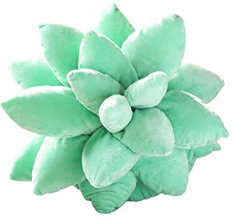 Dualoai Sukkulenten Kaktus Dekokissen, Gemütliches Polster, Landhausstil, Wohnaccessoire, Spielzeug, frischgrün 25cm