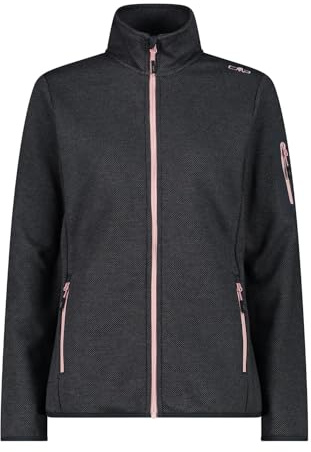 CMP Damen 34H6386 Knit-Tech-Fleece mit Inner Layer aus Mesh, nero-graffite,40