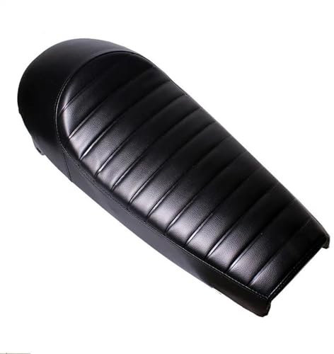 Sitzbank Kissen Motorrad Buckel Sitz Universal Scribe 1 Set Schwarz 64 cm Vintage Für Suzuki Gs Für CB Für Yamaha Für SR400 XS650 XJ Motorrad Sitzkissen