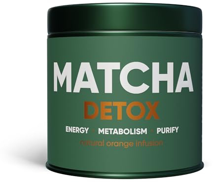 WOW TEA Matcha Pulver – Feines Pulver aus Japan mit frischem Geschmack – Ideal für Matcha Tee, Latte oder Smoothies – Ohne Zusätze (Detox)