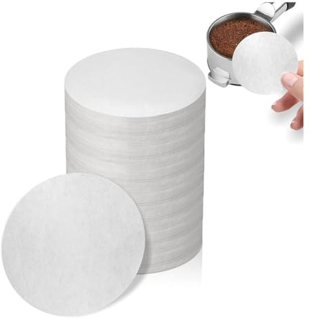 HOMEDEK Espresso-Filterpapier 51 mm - 800 Stück, Ungebleichter Kaffeepapierfilter für Espressomaschine - Siebträger-Espressofilter