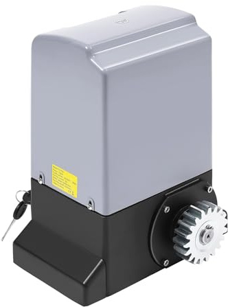 Juego completo de accionamiento para puerta corredera, motor de puerta corredera con 2 mandos a distancia (peso de la puerta hasta 1800 kg)