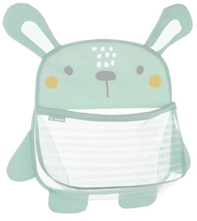 Jané Red de Baño para Juguetes, Organizador de Baño, Ventosas de Alta Resistencia, Antimoho, Verde