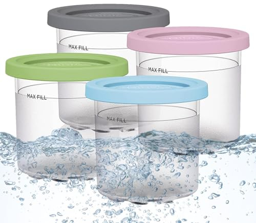 Récipient À Crème Glacée, Bacs À Crème Glacée, Gobelets Alimentaires Pour Le Stockage Des Desserts Glacés Faits Maison, Récipient Réutilisable, Hermétique Et Lavable, Pour Crème Glacée, Milkshakes, So