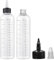 TNSLAND 2 Pièces Flacon Doseur à Embout, 230ml Flacon Applicateur Huile Cheveux avec échelle Graduée, Bouteille à Pousser Transparente pour La Peinture, L'artisanat, La Cuisine, Le Salon de Coiffure