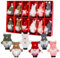 Anstore 12 Stück Weihnachtsdeko Wichtel - Christbaumschmuck, Strick Plüsch Baumanhänger Weihnachtsanhänger, Handgemachte Weihnachtsbaumschmuck Weihnachtswichtel für Ostern, Weihnachten