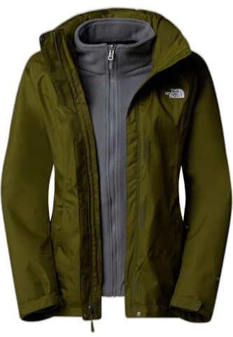 The North Face NF00CG564OS1 W EVOLVE II TRICLIMATE JACKET - EU Jacket Damen FOREST OLIVE/SMOKED PEA Größe M