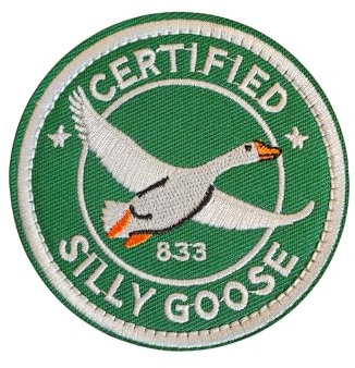 Blimark Goose Morale Patch: Lustiger Militär-Moral-Patch, niedlicher Meme-Aufnäher, Mello Patch – Klettverschluss – bestickter Emblem-Verschluss für taktische Rucksack, Tasche, Murph, Weste, Jeans,