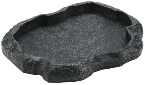 KooingTech Tortoise Water Dish, 7.1 * 5.5 * 0.8in Reptile Water Dish，Reptile Food Dish Suitable for The Feeding and Watering Needs of Various Pets