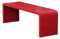 Gartenbank Wetterfest Verzinktes Rohr Einteiliges Schweißen Sitzbank Outdoor Mehrfarben Parkbank Pflegeleicht für Garten Park Hof Veranda Balkon(Red,100 * 40 * 45cm)