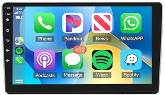 Android 15 Autoradio 2 Din per Peugeot 308 T9 308S 2013-2017 Carplay 9 IPS Touchscreen Stereo Auto con GPS Bluetooth DSP FM USB SWC Telecamera posteriore(2G+64G)