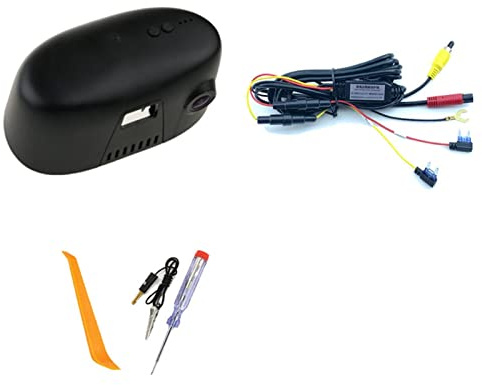 Yurefax Auto-WLAN-DVR, Fahrvideorecorder, Auto-Front-Dashcam, Kamera, APP-Steuerfunktion, for, 5er 7er 528Li 530Li 540Li 730 740 Frontkamera fürs Auto(1080P Acc,No TF Card)