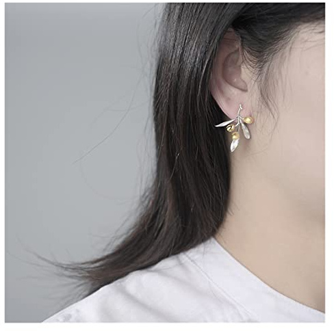 TTDGYYXW Ladies Earrings Unusual Earrings for Women Sterling Silver Wedding Earrings