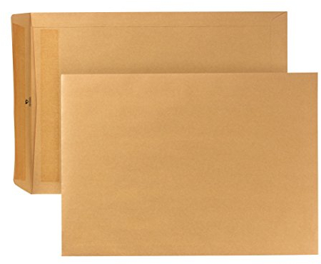 POSTHORN Versandtasche B4 (250 Stück), selbstklebende Versandtaschen ohne Fenster, braune Versandtaschen für die tägliche Korrespondenz, Geschäftspost und Co., 353 x 250 mm, 90g/m²