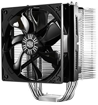Cooler Master Hyper 412S Ventiladores de CPU, 4 Heatpipes, 1x Ventilador de 120 mm, RR-H412-13FK-R1