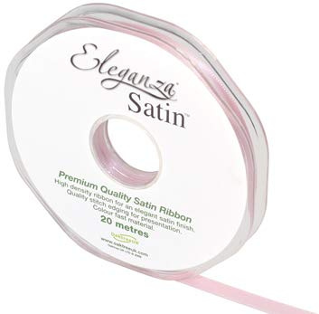 Eleganza Double Faced Satin Ribbon 6mm x 20m Lt Pink No.21