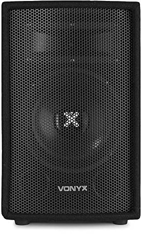 VONYX SL8 8-Inch Passive PA Speaker, 400W Peak Power, Unpowered Loudspeaker with 2-Way Bass Reflex, Robust Build, Tripod-Mountable Disco Speaker for DJ, Bands and Events