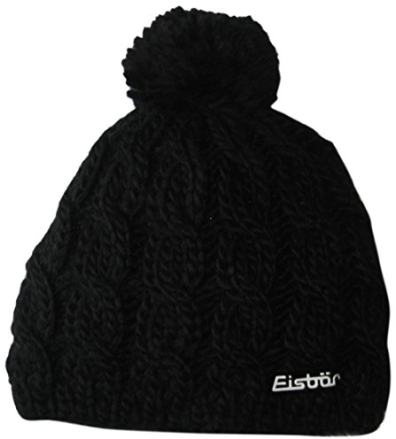 Eisbär Kinder Mütze Antonia, Schwarz, One Size