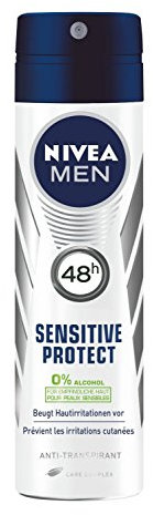 Nivea Men Deo Sensitive Protect Spray, Antitranspirant, Doppelpack, 2 x 150 ml