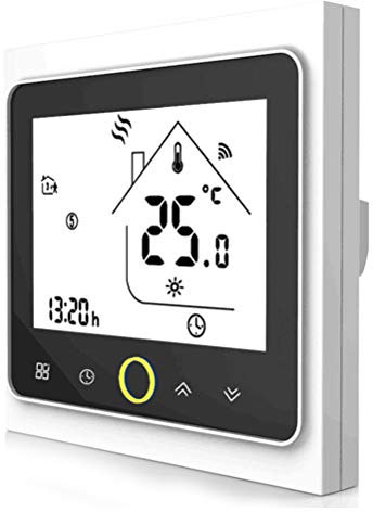 Smart Wifi Thermostat for Electric Heating with Amazon Alexa Echo Google Home Compatible Devices,Room Programmable Wireless Thermostats,Touch Screen Digital Temperature Controller 16A