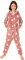 Mädchen Jumpsuit Overall Schlafanzug Pyjama Langarm - Sternenmotiv - 291 467 97 961, Größe:128, Farbe:Rose