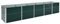 vidaXL Hochbeet Pflanzkübel Pflanzbeet Gemüsebeet Gartenbeet Frühbeet Blumenkasten Pflanzkasten Garten Verzinkter Stahl 400x80x45cm Grün