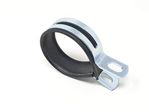 POLINI Morsetto in Ferro per Silenziatore, Diametro 60 mm, Argento/Nero