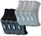 TENQUAN Yoga Socken, 4 Paar Stoppersocken für Damen und Herren, Rutschfeste Griffsocken für Yoga, Pilates, Krankenhaus, Barre oder Heimsport und Bewegung (4 Paar Schwarz Grau, Unisex 35-38)