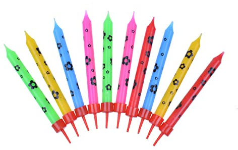 Party Time Geburtstagskerzen - Blumen (10 STK.)