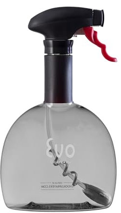 Evo Oil Sprayer Original, Non-Aerosol for Olive, Cooking Oils, and Vinegars, Charcoal, 18-Ounce Capacity