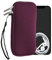 kwmobile Estuche de Neopreno Universal para Smartphone - Funda Protectora con Cremallera para XXL - 7 Violeta Burdeos