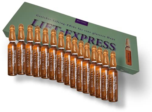 15x 2ml Lift Express Anti Aging Serum Ampullen | Gesichtsstraffung | Faltenglättung | für Facelift auf Gesicht mit Soforteffekt
