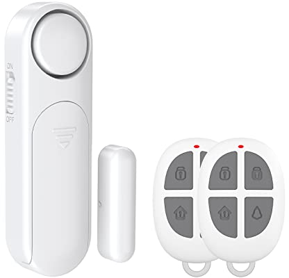 SECRUI Tür Fenster Alarm Sensor mit 2er Fernbedienungen, Türalarm/Fensteralarm 120 dB Drahtlose Home Security Alarmanlage Fenstersensoren -Sicherheitstechnik Einbruchschutz mit Magnetsensor