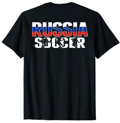 Russland Fußball-Fans Trikot – russische Flagge Fußballliebhaber T-Shirt