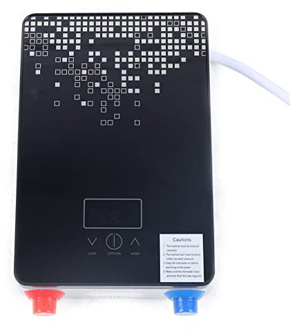 SHZICMY Elektrischer Durchlauferhitzer Warmwasserbereiter 220V 6500W Sofortiger Durchlauferhitzer Heizgerät Electric Tankless Instant Warmwasser Boiler für Küche Bad Dusche