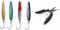 Meerforellen-Blinker Set Dega Jumper mit Einzelhaken oder Drilling je nach Wahl von Jenzi, 4 Stück, 25 Gramm 8cm Lars Hansen+ gratis Angelschere (Set # 5)