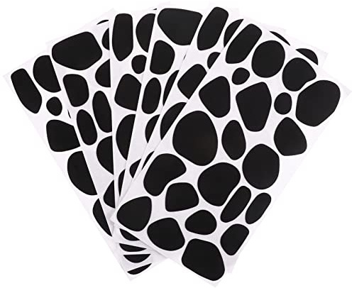 6 Blätter Selbstklebende Filzsticker Dekorative Aufkleber Selber Machen Filzaufkleber Dalmationsohren Schwarze Filzplatten Aufkleber Aus Samt Kind Selbstklebend Schwarzer Fleck