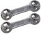 Nicfaky 2 x 10-in-1 Fahrrad-Hantel-Schraubenschlüssel, multifunktional, Fahrrad-Reparaturwerkzeug, 6 mm - 15 mm