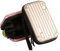 Koomuao Mini Handgepäck Kosmetikkoffer,Kosmetikkoffer Reise,Kosmetiktasche Kleine Tragbare, Make Up Organisatorbox,Wasserdicht Mini-Koffer Optik Waschbeutel für Frauen, Männer, Kinder (Gold)