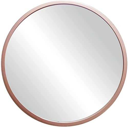 Miroir de Maquillage Golden/White/Rose Gold/Black Extreme Mirror, Bathroom Iron, 50 * 50cm / 60 * 60CM / 70 * 70CM (Color : Rose Gold, Size : 70cm)