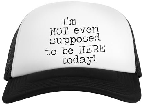 Kwantees Im Not Even Supposed to Be Here Today Kid White Cap Umweltfreundlicher Snapback