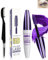 Mascara Viola in fibra di Seta 5D, Mascara Spesso Volumizzante E Allungante, Effetto Ciglia Finte, Mascara Colorato Waterproof Lunga Durata Con Pennello Per Ciglia, Creando Un Glamour Trucco Occhi-05