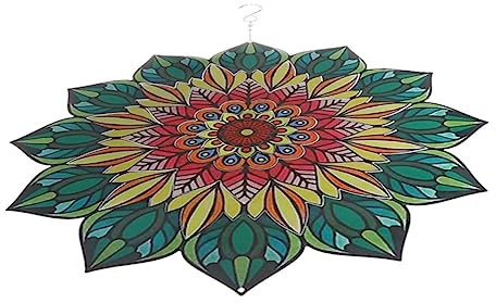 FUNOMOCYA Edelstahl Winddreher Gartenhänger Windskulptur Wetterfest Hängend Für Terrasse Und Außenbereich Gartendeko Leicht Und Beweglich