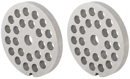 Disque de Hachoir à Viande en Acier Inoxydable, Remplacement pour Lame de Plaque pour Hachoir à Viande Manuel 2 Pièces