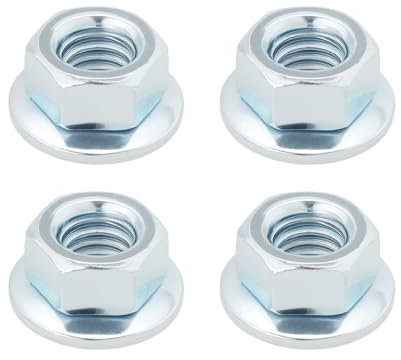 ECSiNG 4 pezzi trimmer lama flangiata dado di ricambio M8 x 1,25 LH mano sinistra filettatura dado di fissaggio adatto per decespugliatore trimmer