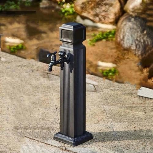 Colonne d'eau de Jardin antigel Verticale pour Robinet d'extérieur, Support de Tuyau autoportant avec Robinet en Laiton, Fontaine d'eau de Bouche d'incendie résistante aux intempéries