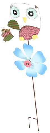 BESPORTBLE Bunter Garten-windrad-deko Mit Katze Rostfreier Metall-owl Pinwheel Für Außenbereich Gartendekoration Für Partys Und Feiertage