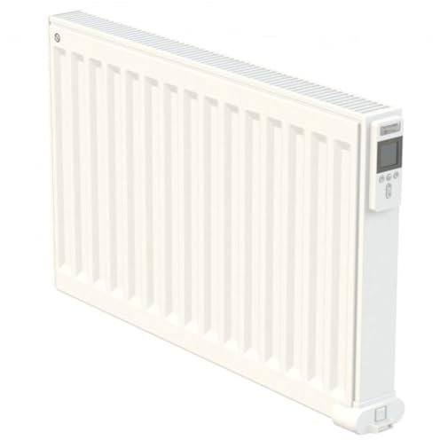 800mm (W) x 500mm (H) - White Wi-Fi Oil Filled Single Panel Electric Radiator (Granada) - 750 Watts - Depth 60mm - Heats up to 7m²