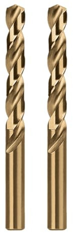 Misuyue 9mm/0.354 M35 Cobalt Drill Bits, 2pcs Metal HSS Twist Drilling Bit, Carbide Drill Bits suitable for Stainless Copper Plastic Hard Materials, Wood Drill Bit
